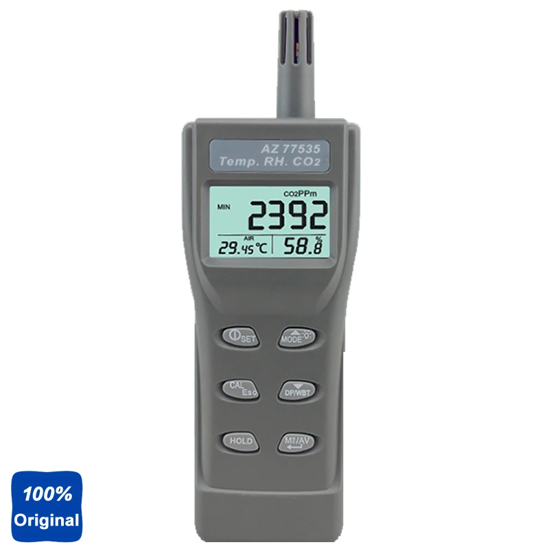 Handheld CO2 Gas Detector Carbon Dioxide Detector with Temperature
