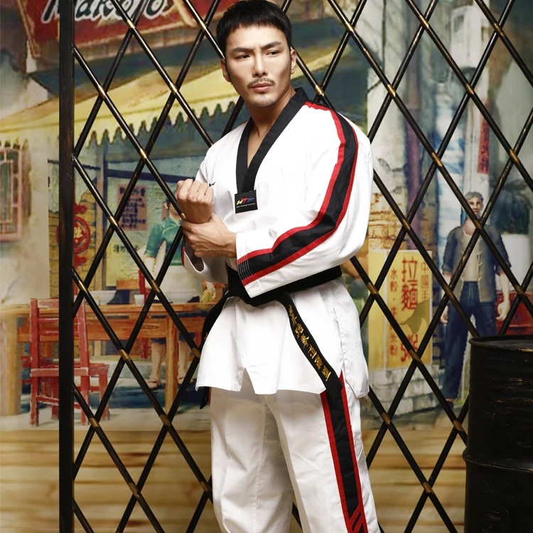 Боевые искусства TKD Tae Kwon Do Корея v образный вырез для карнавалов и тренировок