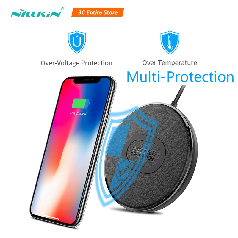 

NILLKIN 10W fast Qi Wireless Charger for iPhone X/8/XS Fast Wireless Charging for Samsung S8/Note8/MIX 2S USB Phone Charger Pad