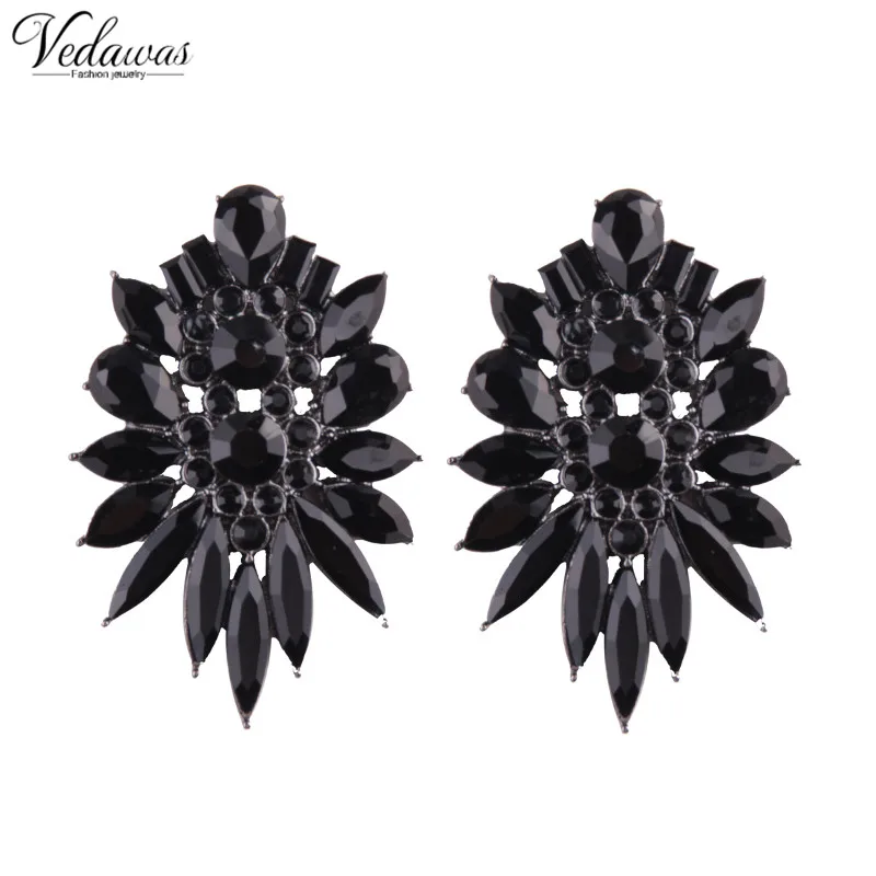 

Vedawas Vintage Rhinestone Geometry Stud Earrings for Women Good Quality Maxi Earring Women Girl Jewelry Gift Wholesale xg248