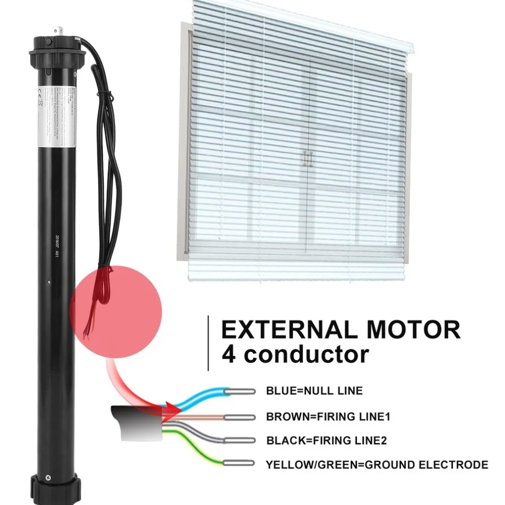 

FT45B 20Nm Roller Shutter Motor 60mm Electric Roller Blinds Motor Tubular Automatic Curtains Motor Limit Motor