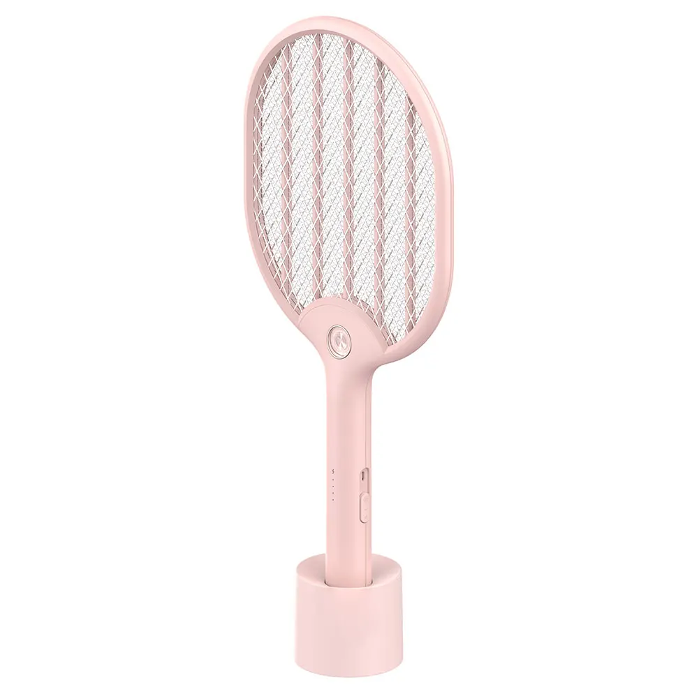 

ABS Insect Pest Control With LED Lights USB Rechargable Fly Swatter Electrical Reusable Mosquito Killer Repellents Handheld