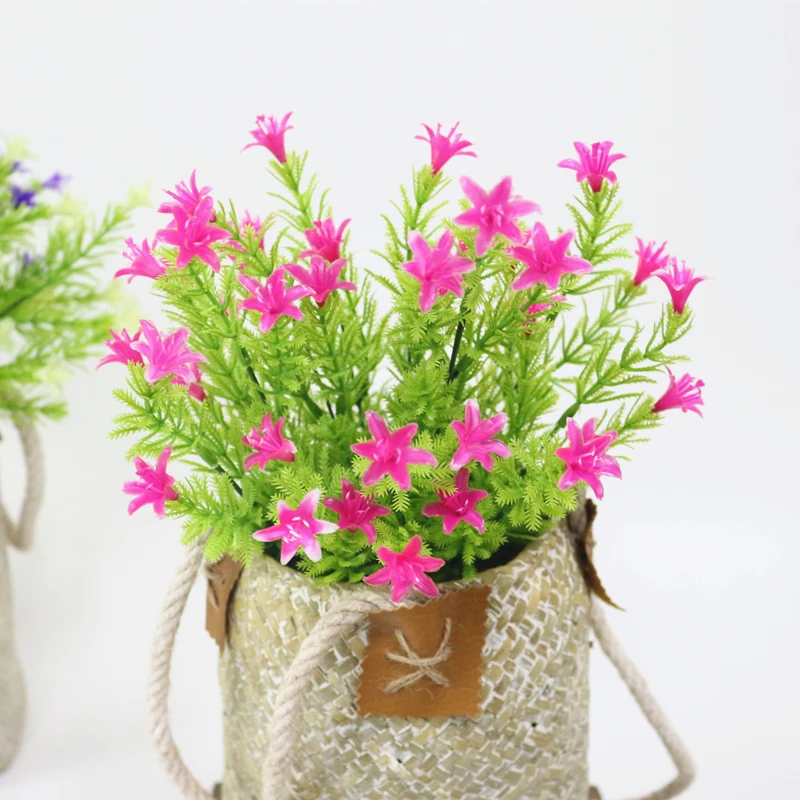 JAROWN Artificial Plastic Lily Fake Bouquet Wedding Feast Decorations Ramos De Flores Home Office Decor Simulation Flowers (6)