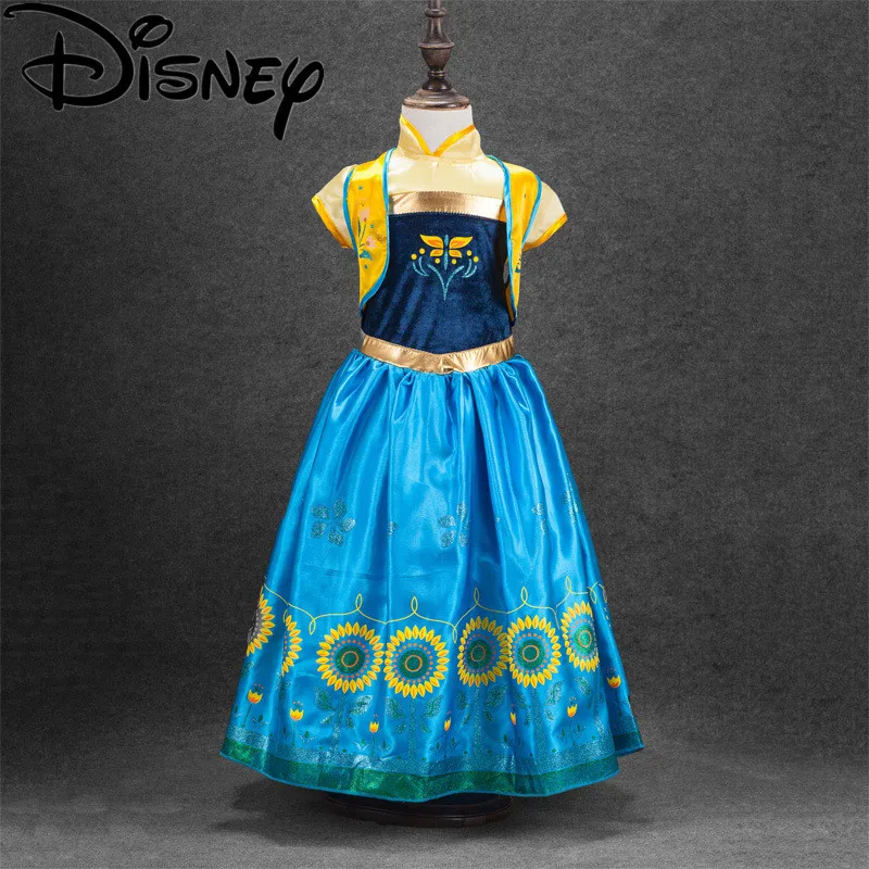 Disney Замороженные платье летнее платье для девочек милый Эльза Анна снег костюм принцессы для маленьких девочек с рисунком вечерние Платья для новорожденных Платья troll