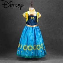 Disney Замороженные платье летнее платье для девочек милый Эльза Анна снег костюм принцессы для маленьких девочек с рисунком вечерние Платья для новорожденных Платья troll