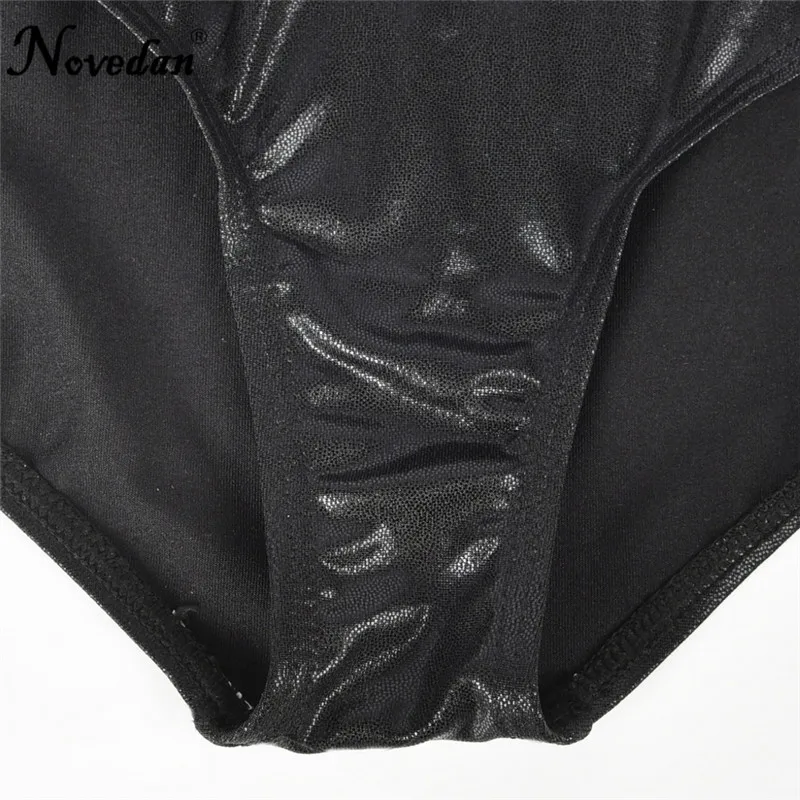 Ballet Leotards For Girls Rhythmic Gymnastics Unitards Long Sleeve Metallic Acrobatics Leotard Spandex Costume Kids Dance Wear