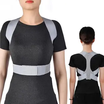 Elastic Band Adjustable Upper Back Shoulder Support Posture Corrector Adult Children One Size Cotton Back