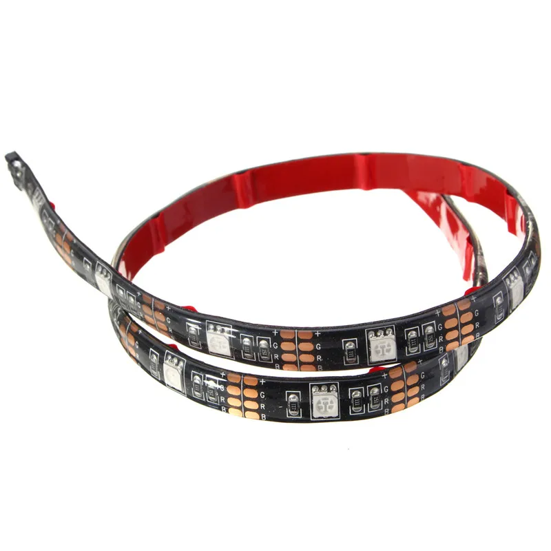 4X50CM USB RGB 5050 LED Waterproof Strip Light TV Backlilghting Kit + 24 Key Remote Control DC5V