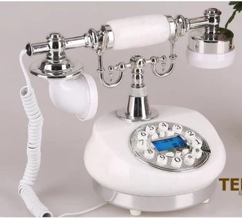

Fashion fashion phone antique telephone natural jade telephone household Caller ID/Handsfree/blue Backlit