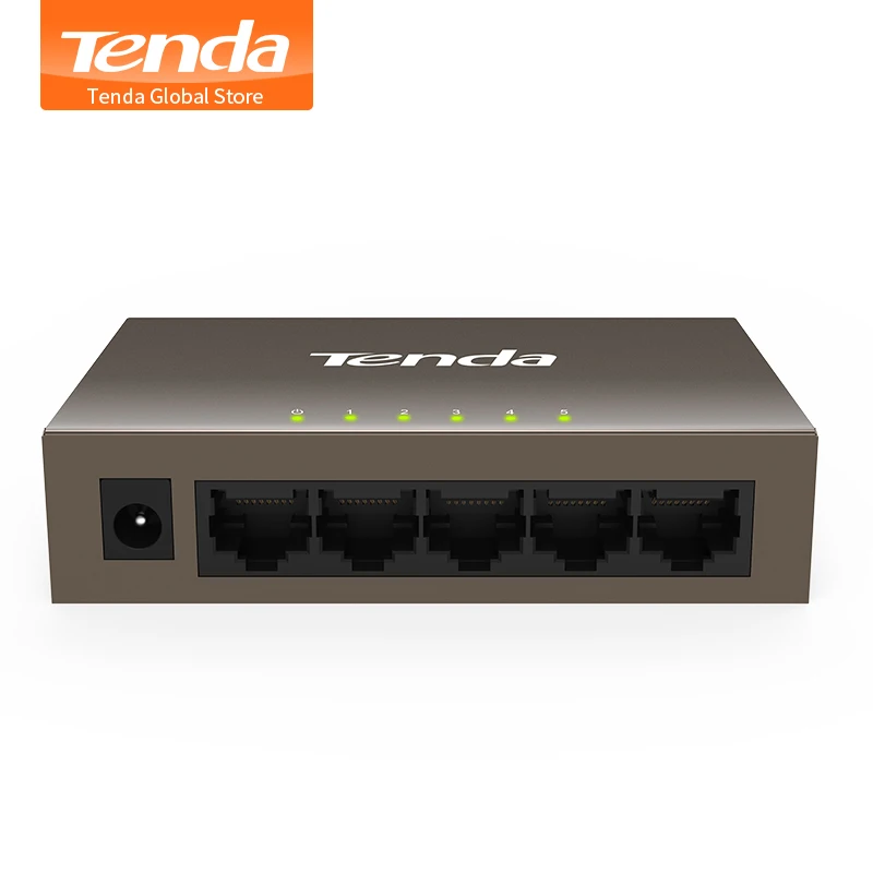 Сетевой коммутатор Tenda TEF1005D с 5 портами 10/100 Мбит/с хаб LAN полудуплексный обмен Auto