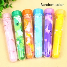 1 шт. трубки Портативный Лепесток мыло цветок Форма фруктовый запах для путешествий душистое мыло ванны ребенок Ручная стирка мыло Бумага случайный Цвета