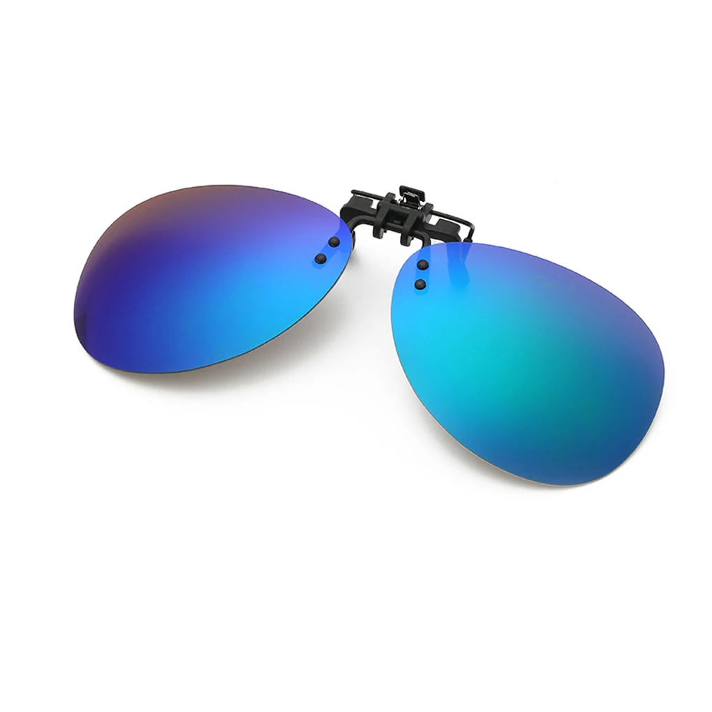 

Fashion Men's Clip-on Flip-up Sunglasses Polarized Mirrored UV400 Eyewear without Frame