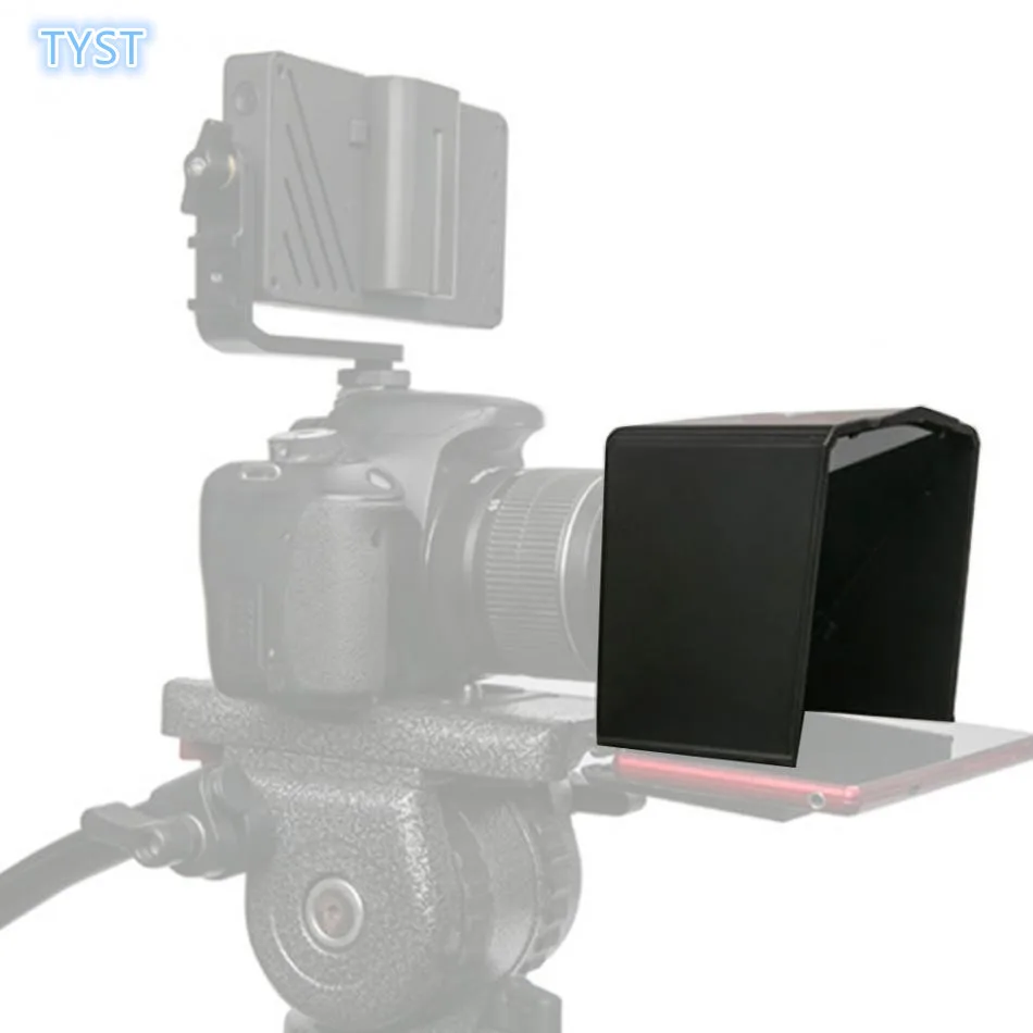 Portable Mini Teleprompter Smartphone Souffleur pour Canon/Nikon/Sony caméra DSLR 