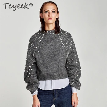 

Tcyeek Winter Pullover Women Autumn Women's Sweater 2019 Korean Streetwear Pull Femme Fashion Ladies Casual Sweaters Top 8684-A