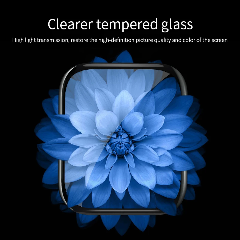 HOCO 3D изогнутое Закаленное стекло пленка для Apple Watch 4 9H Полное покрытие экрана Защитное стекло для Apple Watch серии 4 40 мм 44 мм