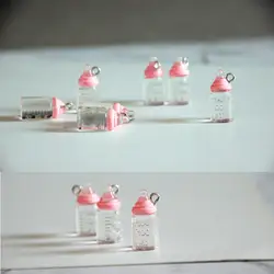 23*10 мм DIY ювелирные изделия ручной работы интимные аксессуары смола прозрачный имитация бутылки розовые серьги подвесной кулон крючки Jewlery