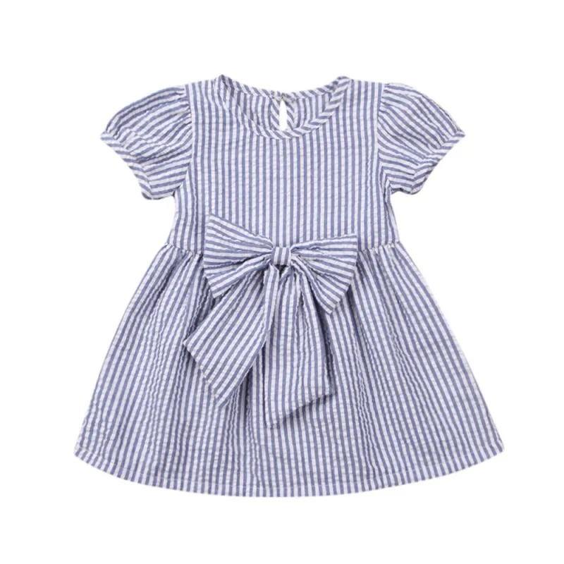 Одежда для малышей платье Новый 2018 хлопок детская одежда для девочек с короткими рукавами для девочек платье для малышки