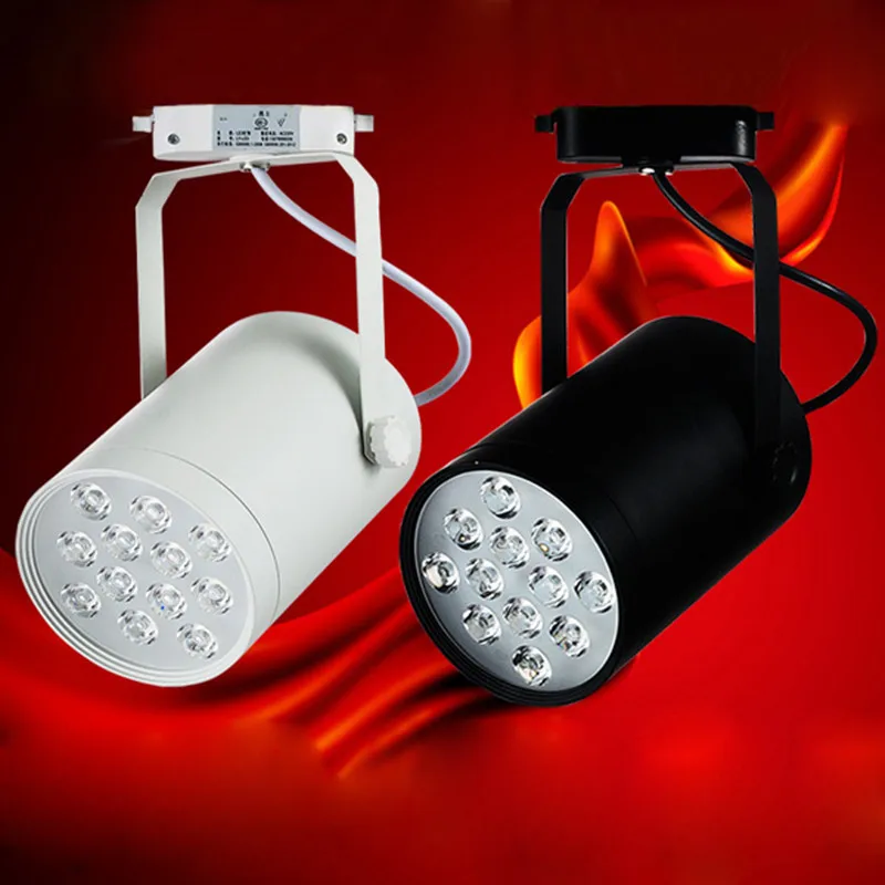 6Pcs High quality 12W LED Track light Super luming AC85 265V LED