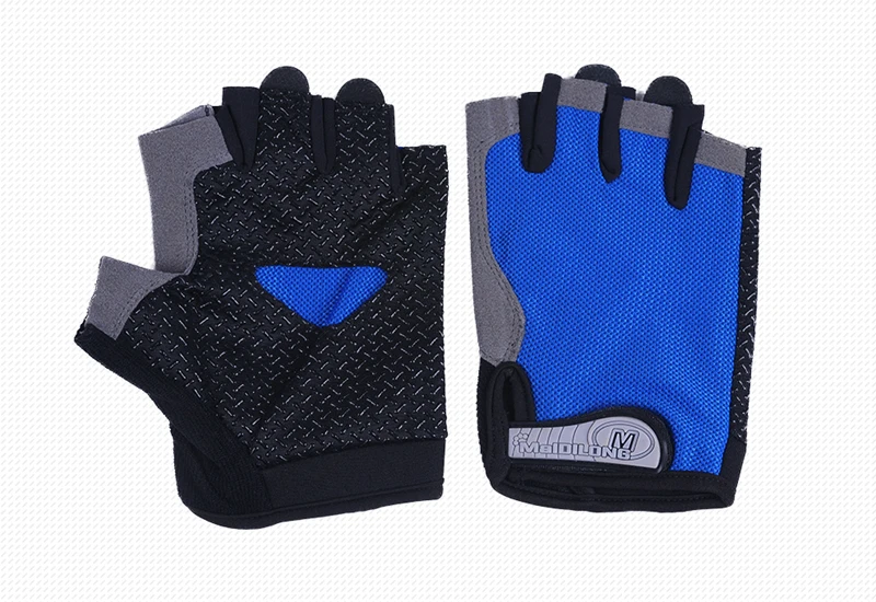 Summer menwomen fitness gloves gym weightlifting cycling yoga bodybuilding training thin breathable non-slip half finger gloves (42)