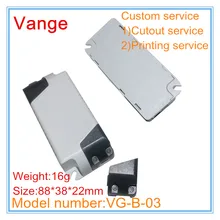 20 шт./лот светодиодный корпус электропитания 88*38*22 мм IP54 огнеупорный ПК пластиковая распаечная коробка из литьевая форма