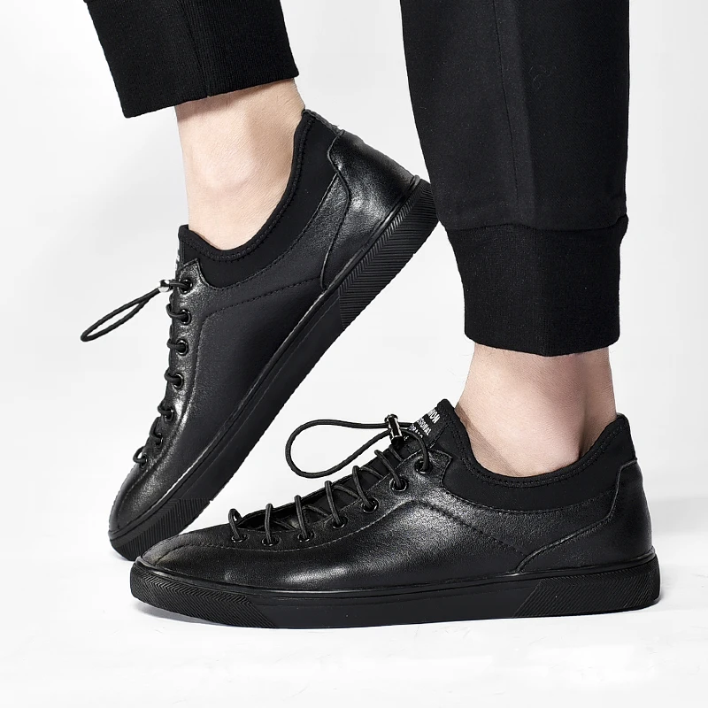 De Primavera Casuais Preto Hombre Confortáveis Calçados Homens Sapatos Arrivals Dos Couro Respirável Genuína New Northmarch Zapato Sapatilhas SOxXAEq