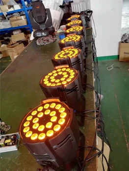 

6 pieces Probably stage light indoor led par cans 64 rgbwa dmx stage Lighting 24x15w 5in1 led par light