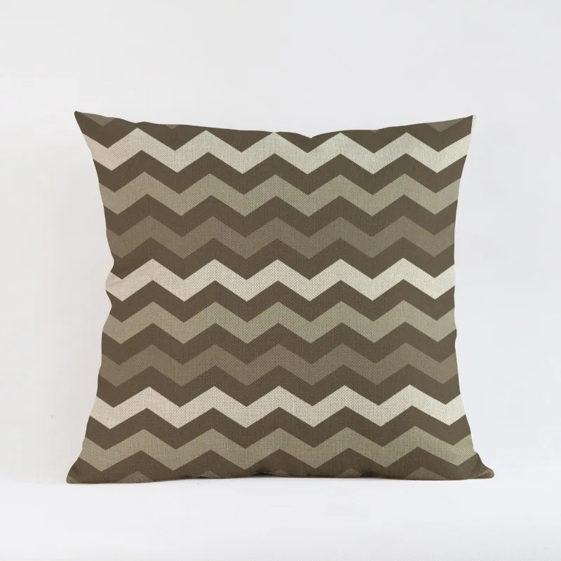 Dark-Coffee-Brown-Green-Classic-Geometric-pattern-Cushion-Cover-Sofa-car-hotel-Home-Decoration-Pillow-case