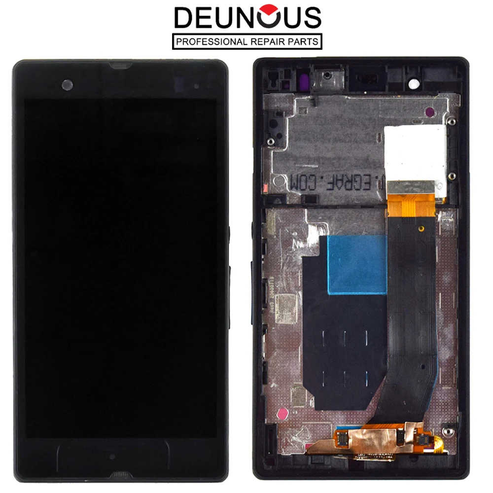 

ORIGINAL Display For SONY Xperia Z LCD Touch Screen With Frame For SONY Xperia Z Display Replacment L36H C6603 C6602 C6606