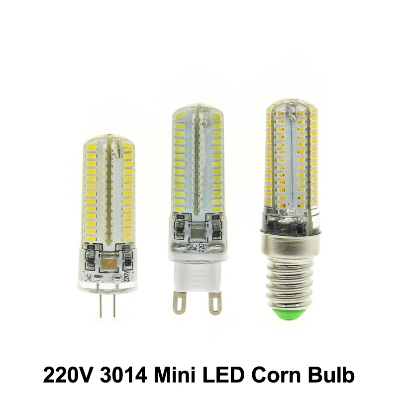 

LED Corn Bulb 220V E14 / G9 / G4 3014 Silica Gel LED Bulb 64LED / 104LED