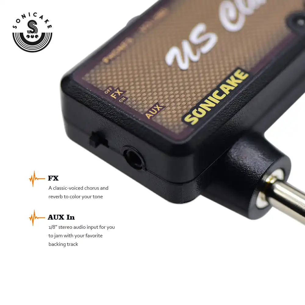 Sonicake Amphonix Electric Guitar Plug Headphone Amp Mini Portable USB
