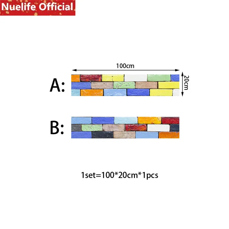 Цветные креативные Ретро кирпичные наклейки для ванной комнаты, гостиной, спальни, кухни, Декорации стен, напольные наклейки