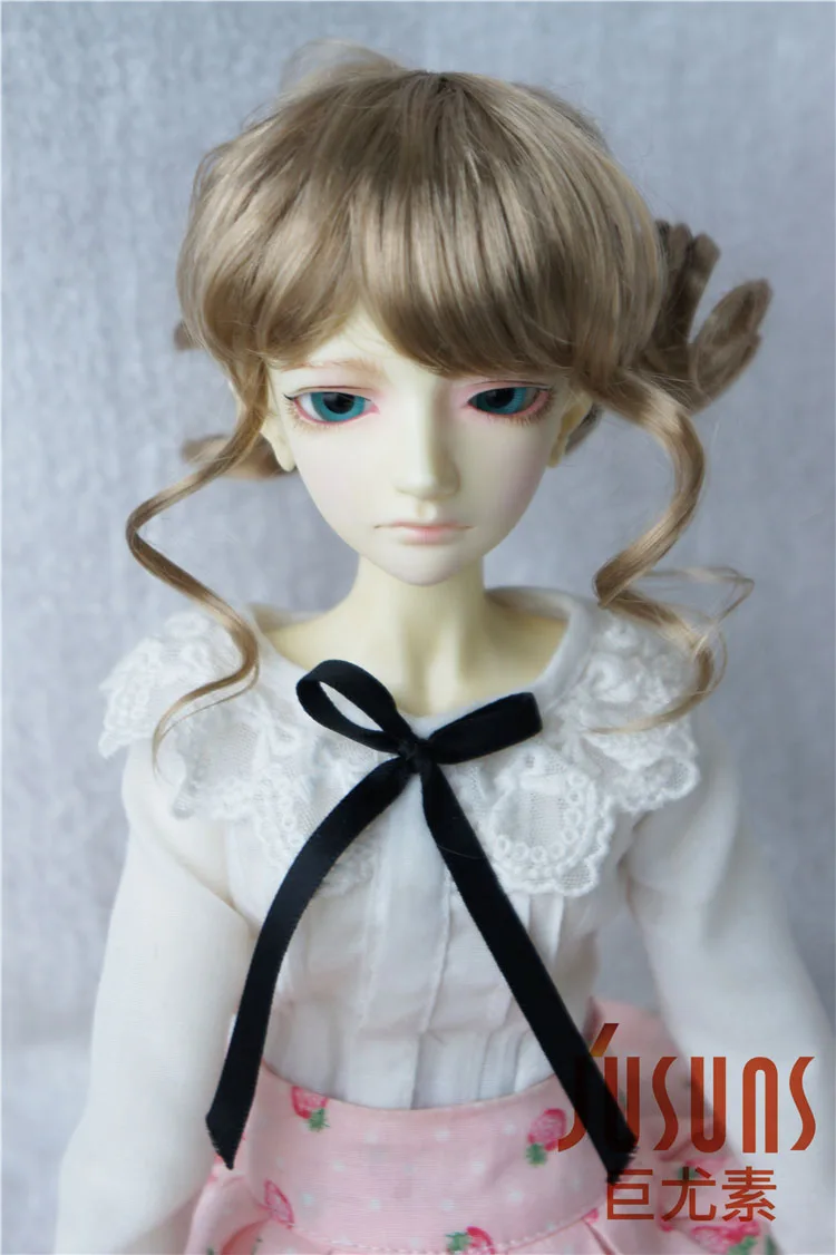 JD261 1/4 MSD синтетический, мохеровый, для куклы парики Updo стиль BJD волосы 7-8 дюймов BJD парики