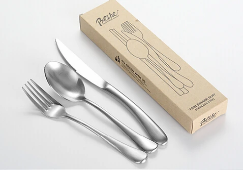 

stainss Steel Knife Fork Spoon Sets Folding Tableware Outdoor Portable Camping Lunch Dinnerware spoon fork knife Sets