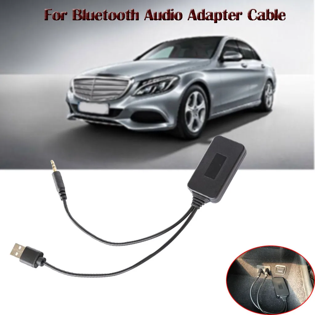 

Aux Cable Auto Accessories For Bluetooth 4.2 Audio Aux Adapter Cable Music Auxiliary Input With USB Port Car Accessories