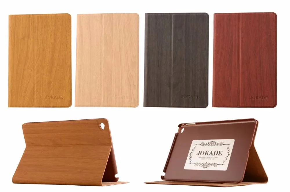 

Brand Kaku For Apple iPad 2 3 4 9.7" Tablet Case Smart Cover Ultra Slim All-Inclusive Wooden Grain PU Leather Case Flip Cover