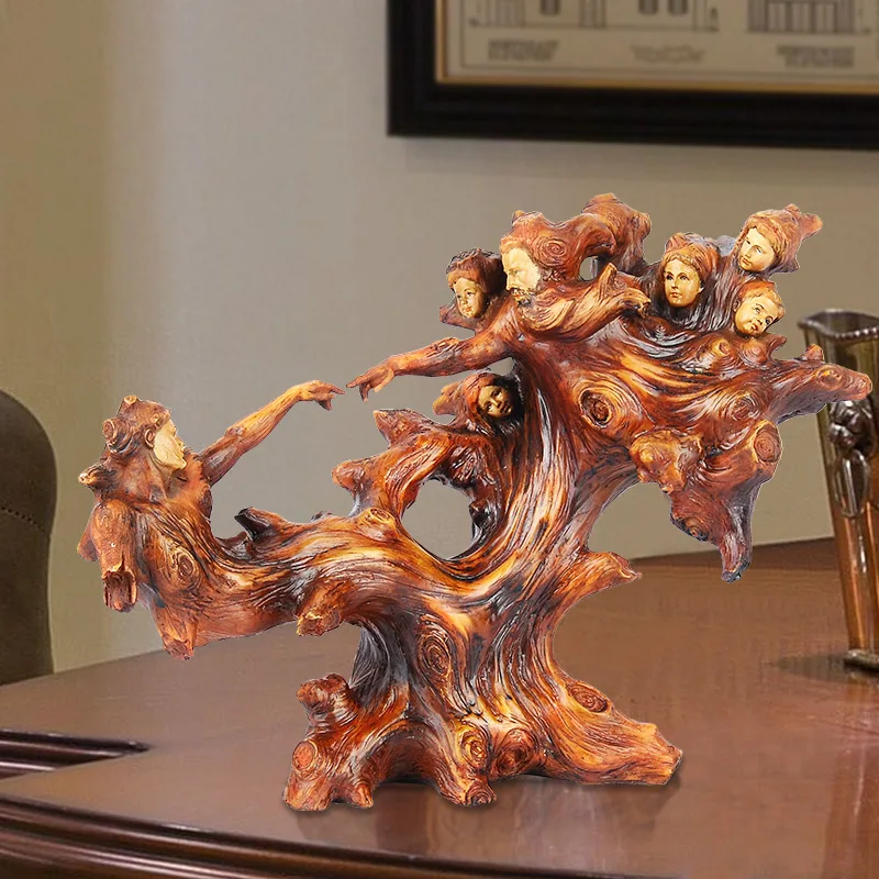 الشمال تأثيث المنزل المجوهرات الحلي غرفة المعيشة الديكور تلفزيون مجلس الوزراء خزانة مكتب الحلي الحرف اليدوية نحت تمثال