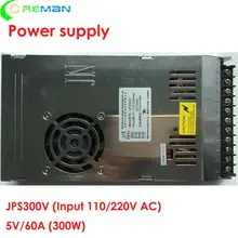 Светодиодный дисплей, светодиодный указатель питания 5V-60A, 110 В 220 В Входной источник питания для Светодиодный платы, светодиодный блок питания 5 в 300 Вт