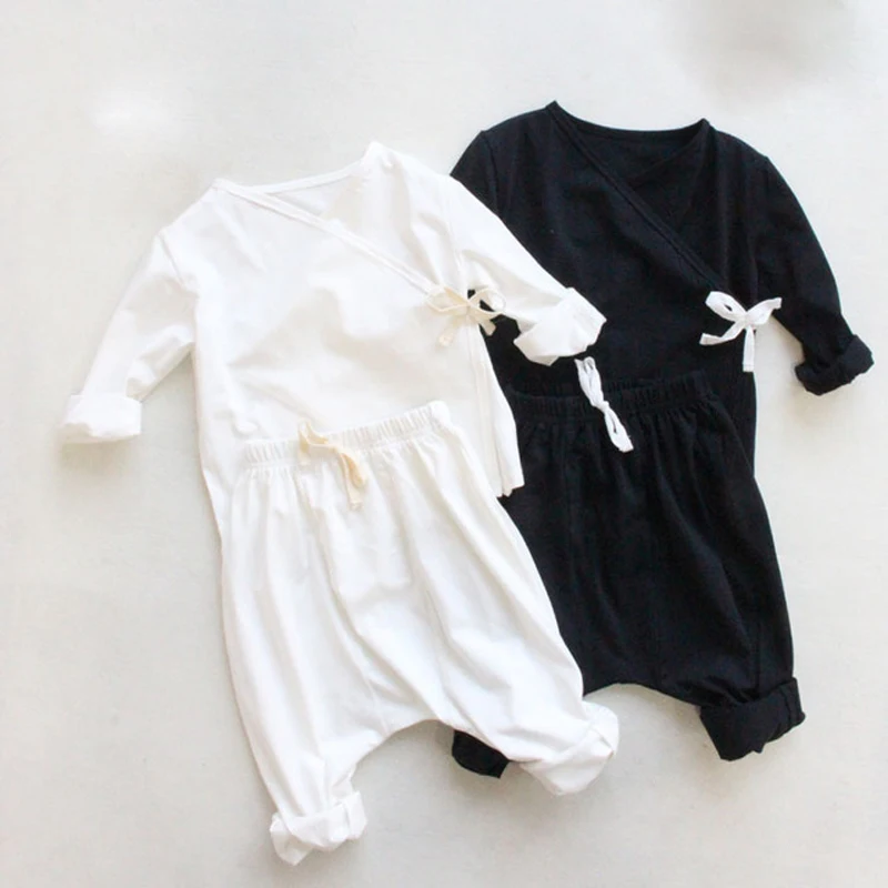 

2019 New Baby Long Sleeve Pajamas Cotton Children Homewear Clothing Sets Casual Kids Clothes Suits Boys Girls Sleepwear