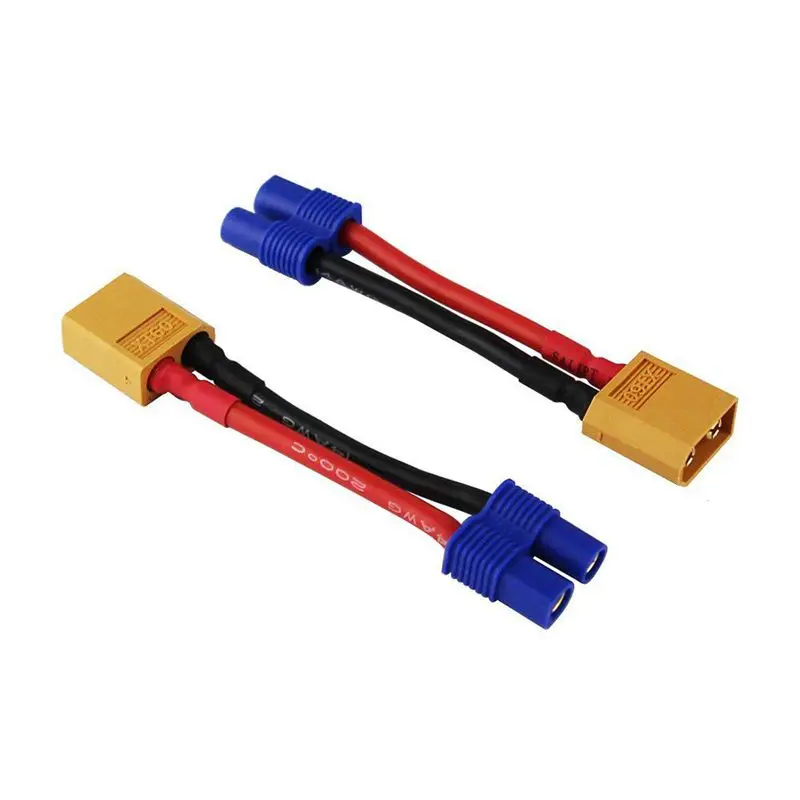 ABGN Hot 3pcs XT60 XT 60 папа к EC3 гнездовой разъем адаптера провода для RC Lipo батареи 14awg 1 96