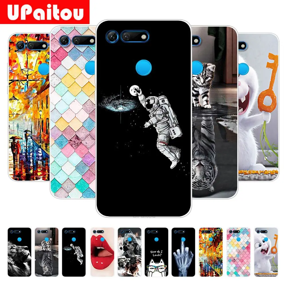 

UPaitou Colorful Painting Case for Huawei Honor View 20 V20 Case Soft TPU Ultra Thin Back Cover New Type Phone Case