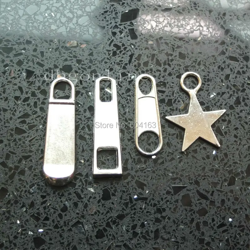 25 Pcs 5 Zipper Fixer Repair Pull Tab Instant Kit Pants Replacement Molded Slider Nicklezipper