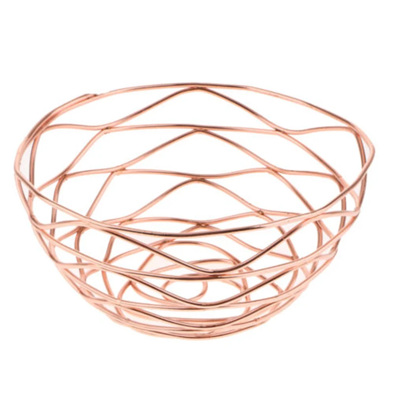 

Home Iron Wire Basket Fruit Vegetable Organizer Storage Kitchen Counter Tool Use