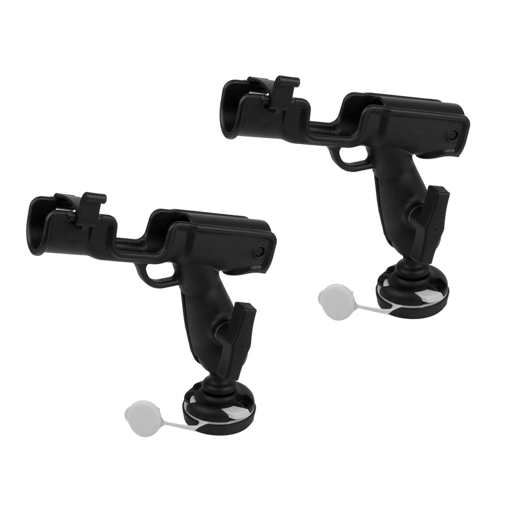 

Perfeclan 2Pcs 360° Adjustable Fishing Rod Holder Rack Mount Bracket for Kayak Canoe Flatable Fishing Boat Yacht Accessories
