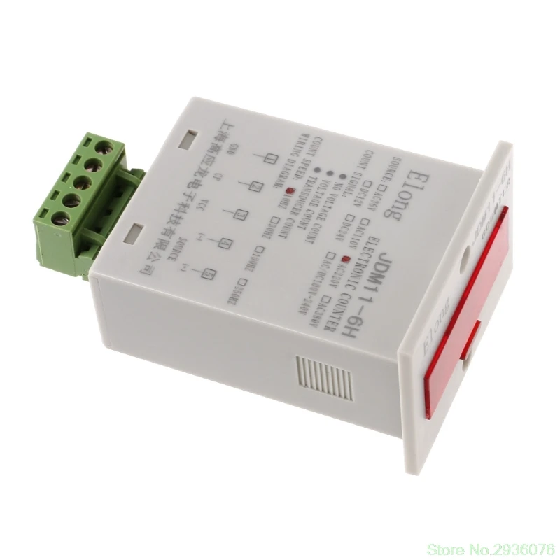 

6-Digits Display Electronic Counter JDM11-6H 0-999999 Counting power off memory Drop Ship Support
