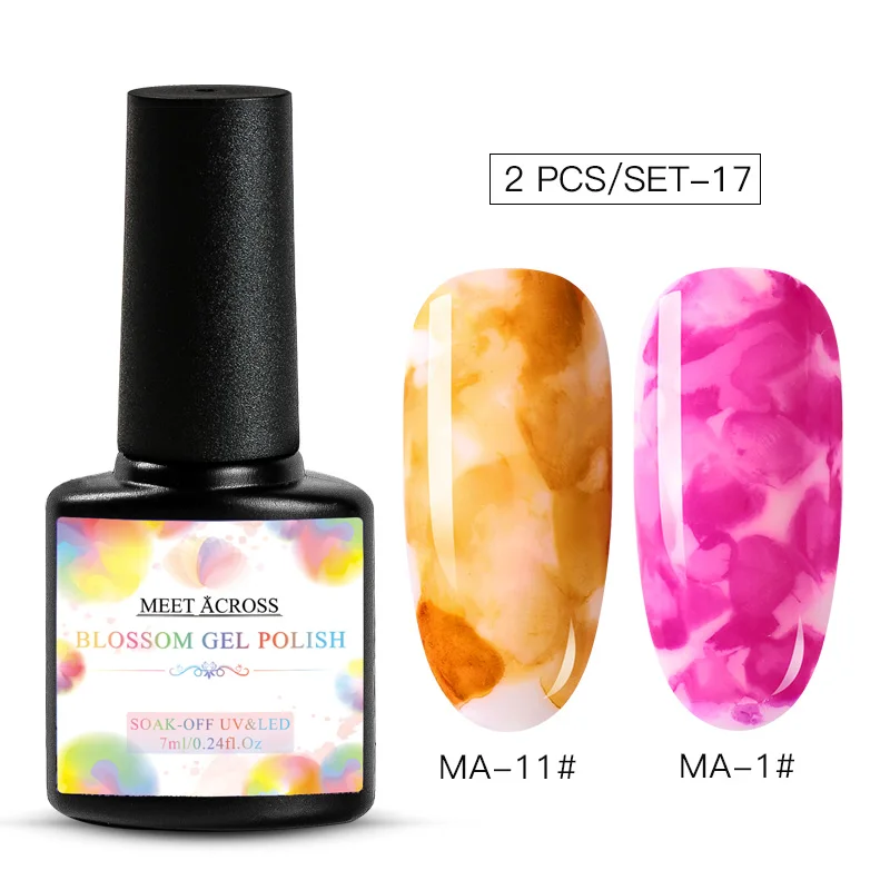 7 мл/15 мл акварельный лак для ногтей Цветущий гель для ногтей эффект дыма волшебный смазывающийся пузырь лак для творчества Маникюр салонные украшения для ногтей набор - Цвет: PZH04468