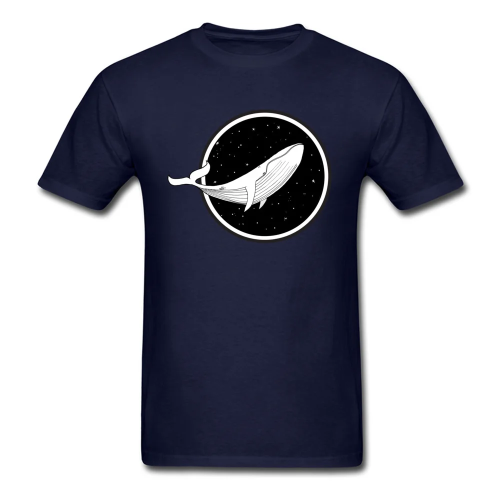 Printed T-Shirt 2018 Round Collar Space Aquarium 100% Cotton Men Tops Shirt Gift Short Sleeve Sweatshirts Top Quality Space Aquarium navy