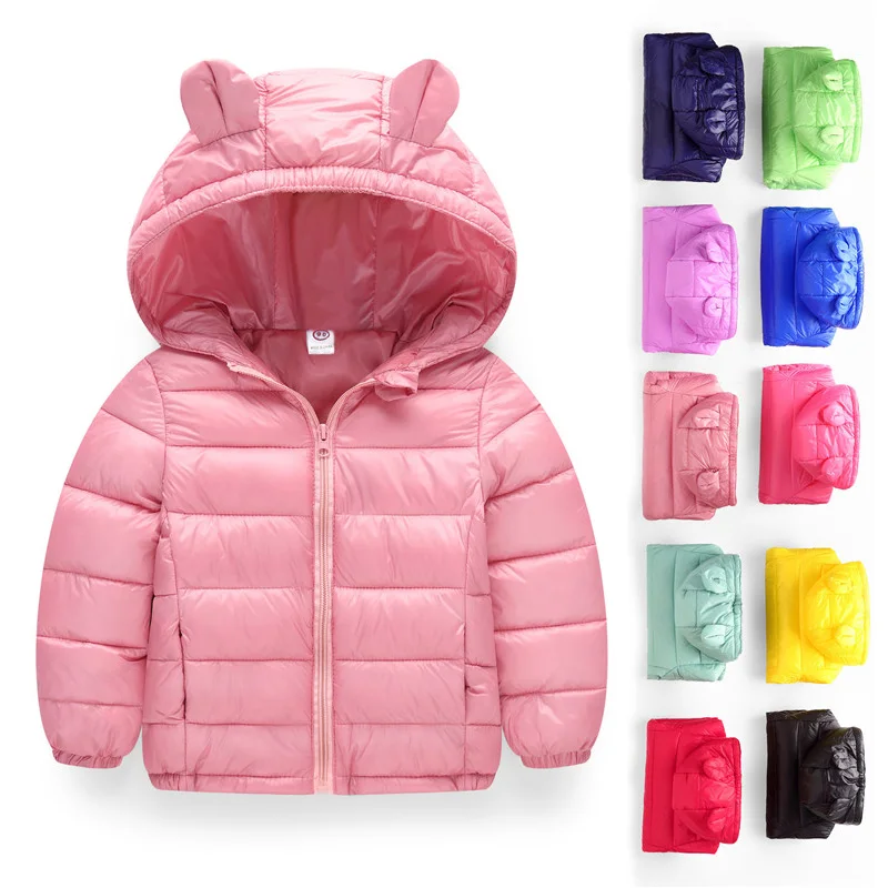 12M-6T Baby Girls Coats Cute Hooded Style Warm Kids Clothes 2018 Snow Wear Winter Outerwear&Coats Girls Down Coats Boys Clothes