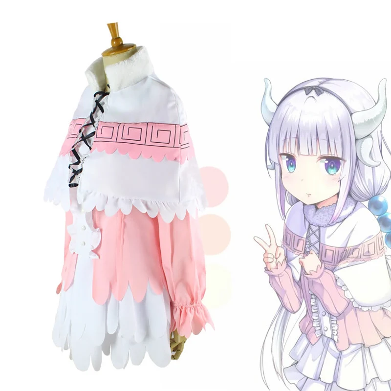 Cosworld Kobayashi San Chi No Maid Dragon  Kanna Kamui Cosplay Costumes Miss Kobayashi's Dragon Maid Cloak (5)