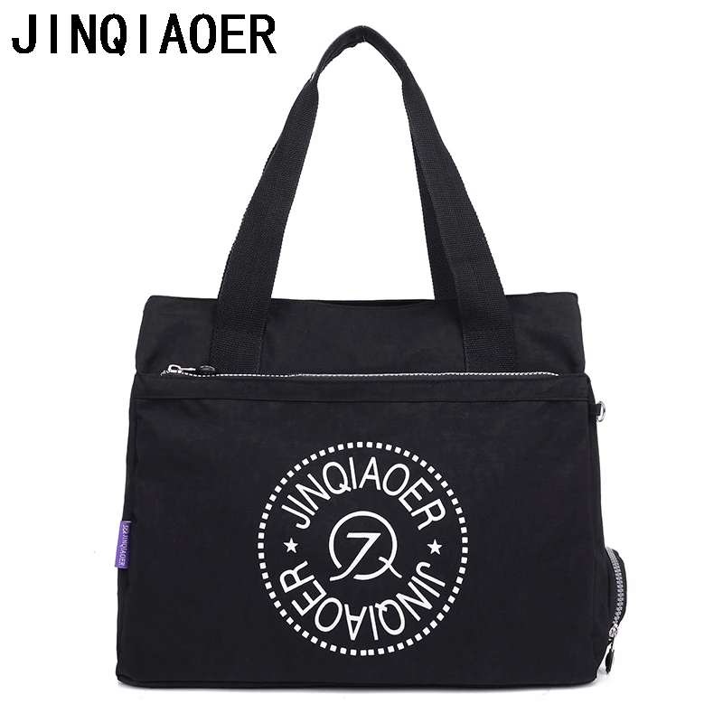 JINQIAOER нейлоновая сумка-мессенджер Большая вместительная женская сумка на плечо Повседневная Сумка-тоут модная женская сумка через плечо для леди