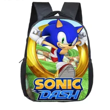 12 дюймов мультфильм Sonic зубная щётка Марио Рюкзак Bros для маленьких мальчиков и девочек Chirldrens школьные сумки для детей ясельного возраста рюкзак Infantil Mochila
